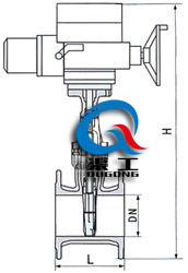 電動(dòng)彈性座封閘閥 (尺寸圖)