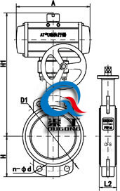 氣動(dòng)對(duì)夾式開(kāi)關(guān)蝶閥 (軟密封)