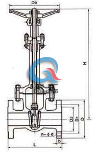手動(dòng)低溫閘閥 結(jié)構(gòu)尺寸圖